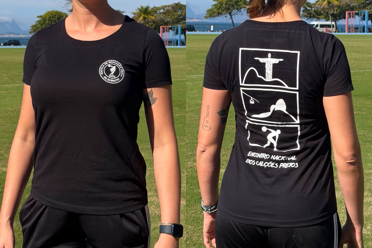 Camiseta Feminina do Encontro (frente e costas)